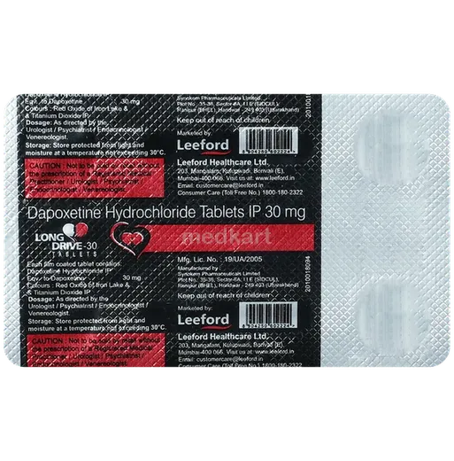 long drive 30mg tablet 4's